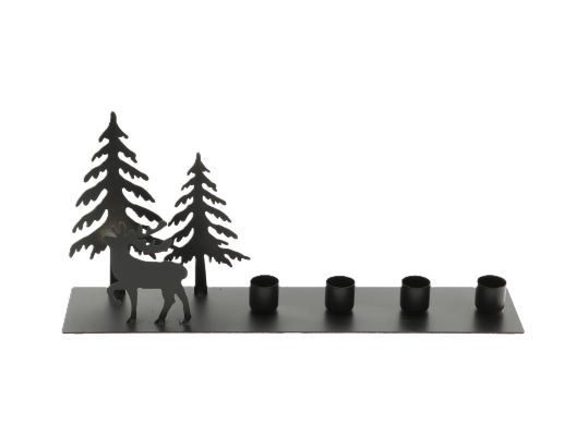 Candleholder Tree/Deer L35W8H5