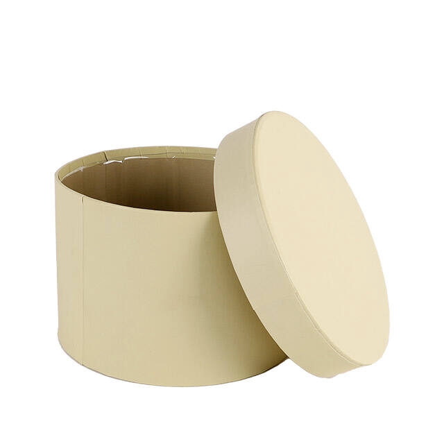 <h4>Hat box Pastel carton 14xH10cm yellow</h4>