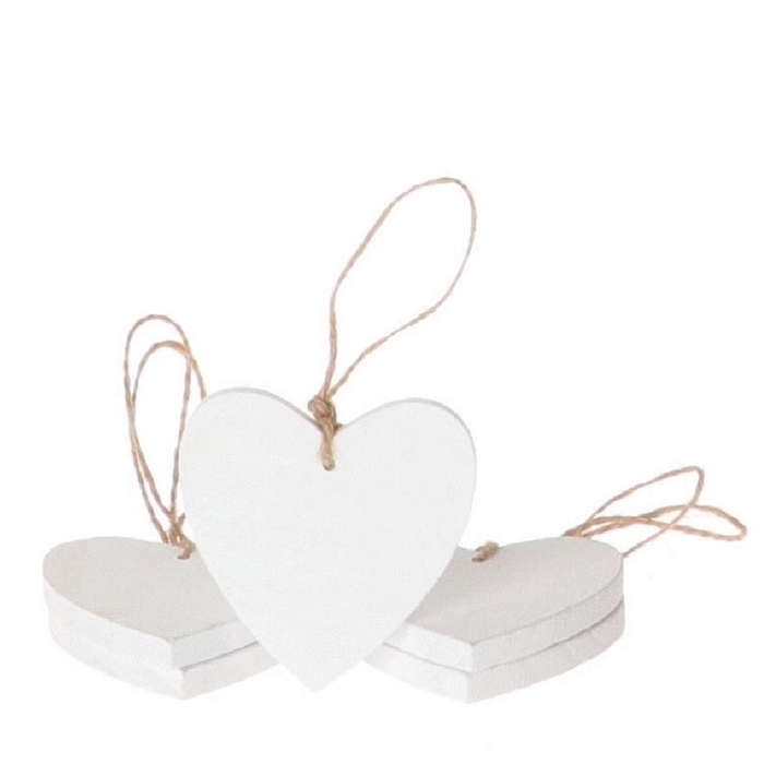 <h4>Wedding Deco hanging heart 25cm x5</h4>