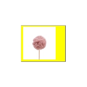 Stick Ball Fluffy Ø6 Old Pink