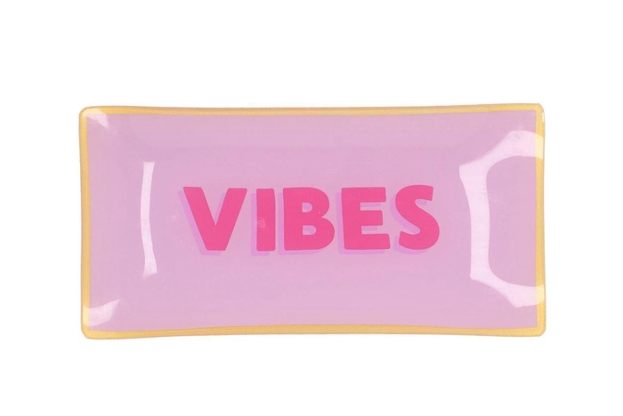 Plate Rectangle Vibes 20x10x2cm