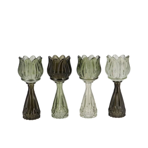 Bicolore Summer Green Mix Tulip Vase Ass 7x18cm Nm