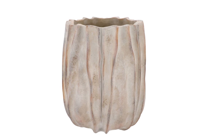 Alaska Structure Sand Vase 25x25x31cm