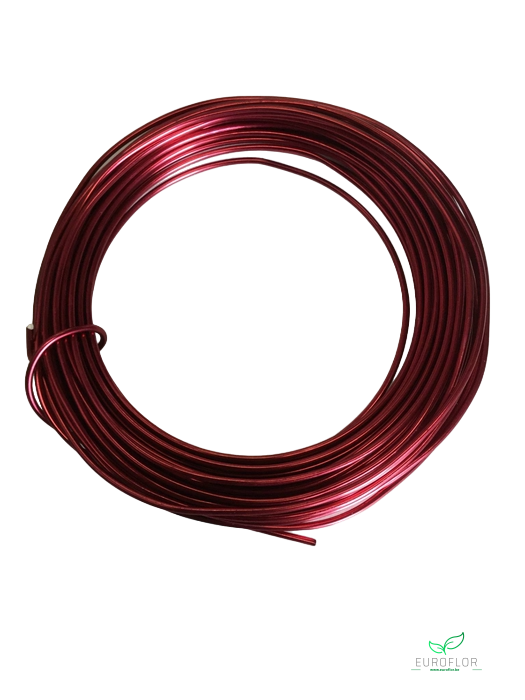 ALUMINIUM WIRE 2MM RED 12M 100GR