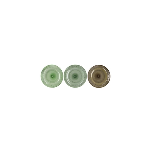 Dayah Summer Green Mix Glass Plate 15x2cm Ass P/1