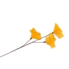 Silk Feather Flower Yellow 3 Op Steel 80cm Nm