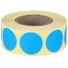 Stickers rond 30mm donker blauw - rol 1000st.