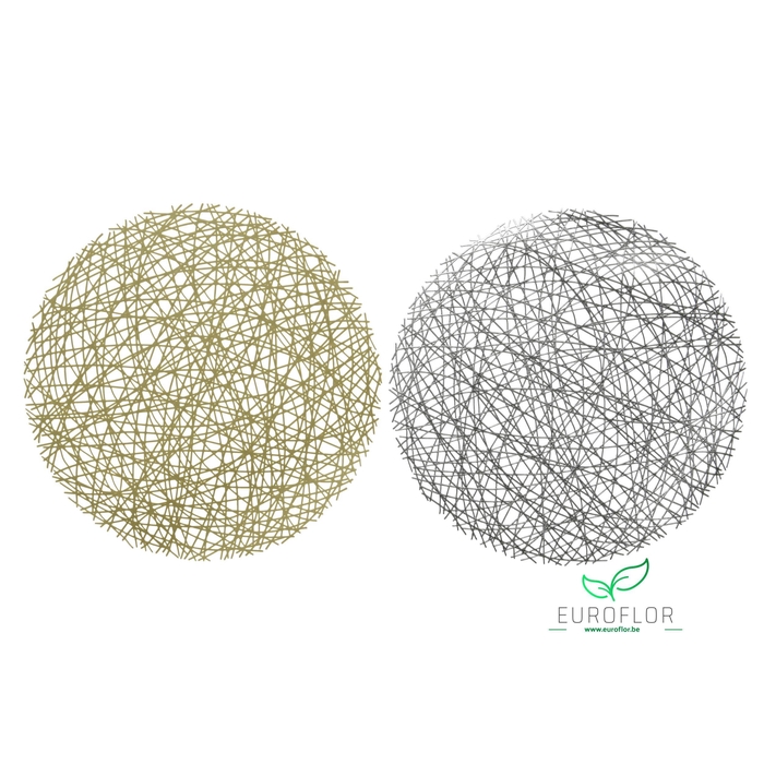 <h4>PLACEMAT PVC ROUND MESH 2ASS</h4>