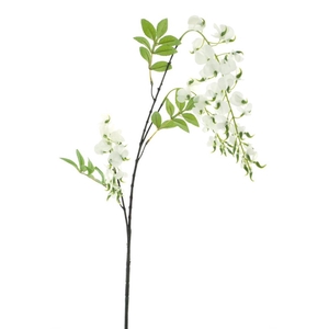 Wisteria spray white 92cm