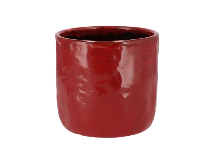 <h4>Iron Stone Red Glazed Pot 13x13cm</h4>