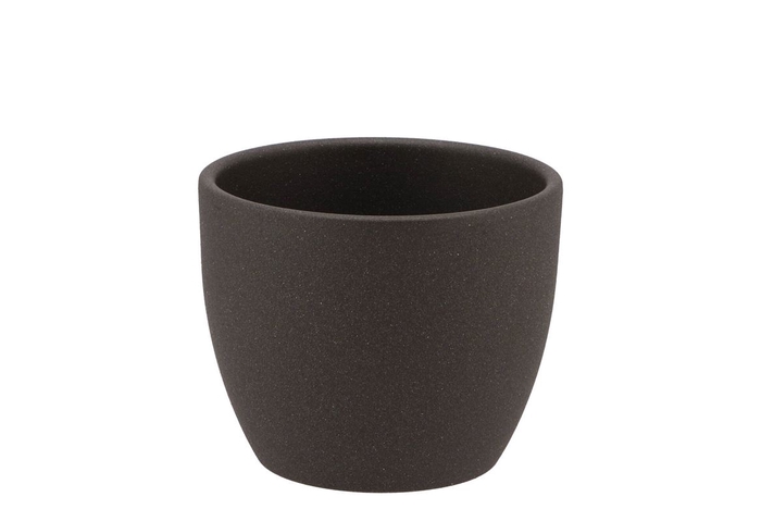 Ceramic Pot Grey Dark 7cm