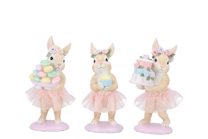 <h4>Mimi Pastel Bunny Pastries Ass 8x7x17cm</h4>