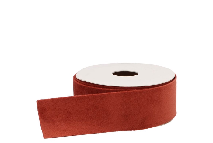 Ribbon Velvet 23 Brick 5mx40mm