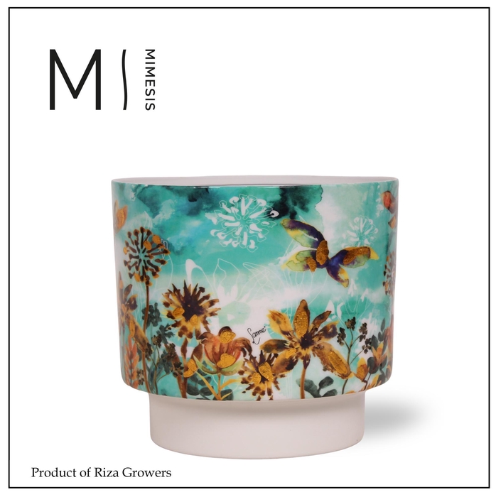 <h4>Mimesis Pottery Metal Camelia Fresia Fresh - 17cm</h4>