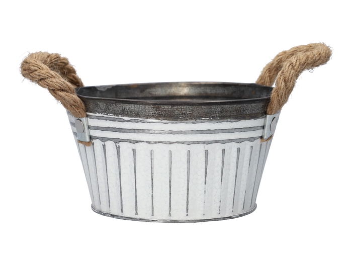 <h4>DF04-666776000 - Planter Zelta d15xh8 white</h4>