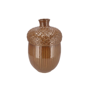 Mika Brown Vase Acorn 24x24x36cm