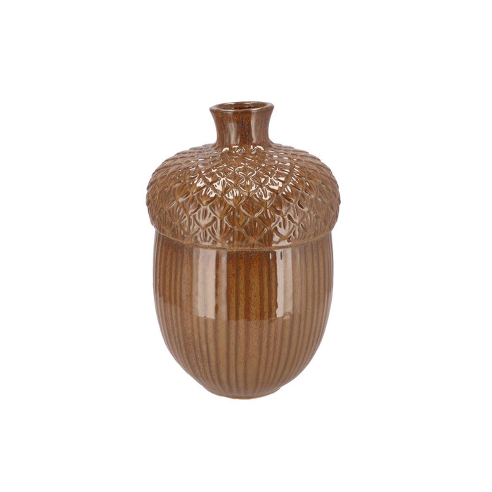 <h4>Mika Brown Vase Acorn 24x24x36cm</h4>