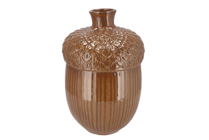 Mika Brown Vase Acorn 24x24x36cm