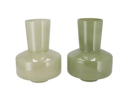 <h4>Beau Summer Green Vase Ass 20x20x26cm</h4>