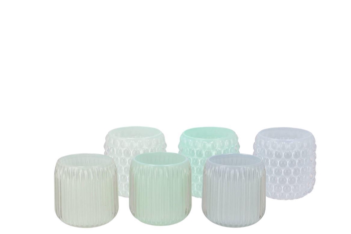 <h4>Roman Blue T-light Bubble Ass 9x9cm</h4>