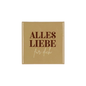 Tile Alles Liebe Beige 10x10x1cm