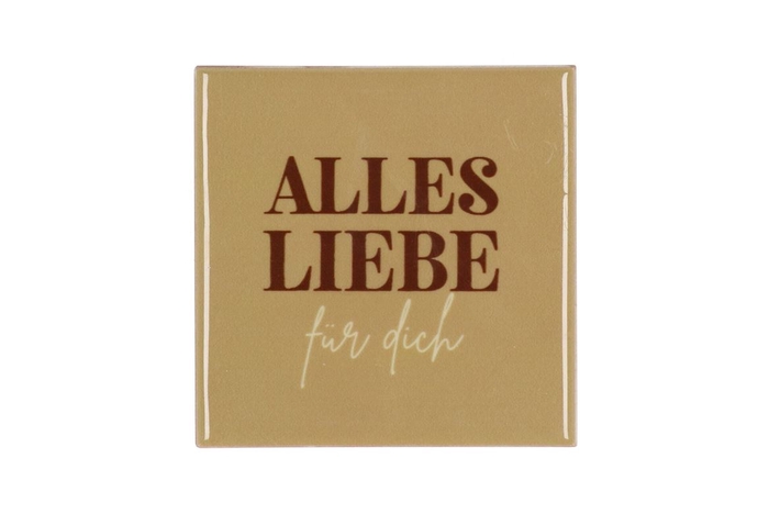 Tile Alles Liebe Beige 10x10x1cm Nm