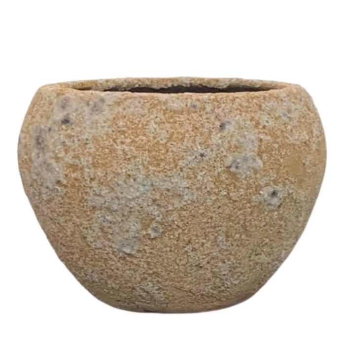 <h4>CACHEPOT BOLA AREIA 14X10 CM</h4>