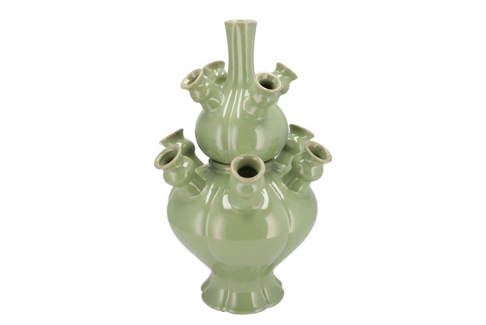 <h4>Rotterdam Green Vase Set Tulip 31x31x46cm Nm</h4>