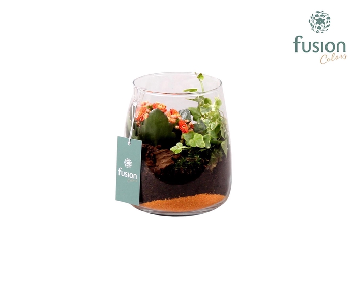 <h4>Pasen glazen windlicht Julia oranje</h4>