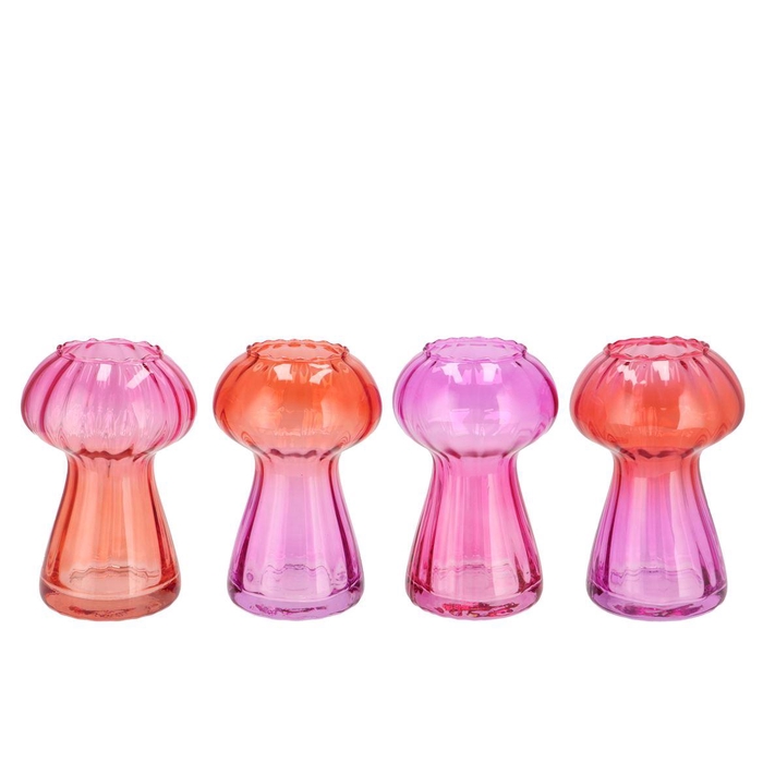 <h4>Nova Fuchsia Vase Mushroom Structure Tricolor 11x1</h4>