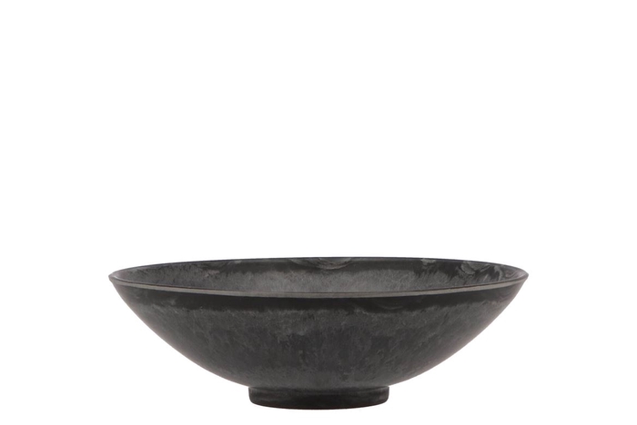 Melamine Grey Bowl Round 17x5cm