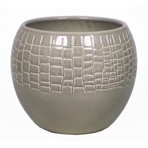 Vaas Boule d13.5 h17cm taupe