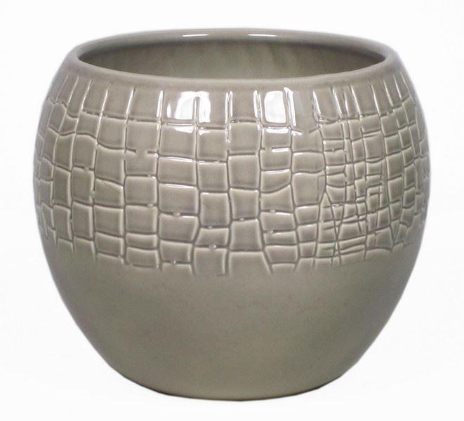 Vaas Boule d13.5 h17cm taupe