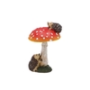 Hedgehogs 2 Poly On Mushroom 7x7x11cm P/1nm