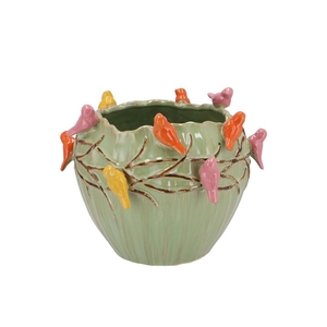 Bird Pot Pistache 26x26x20cm