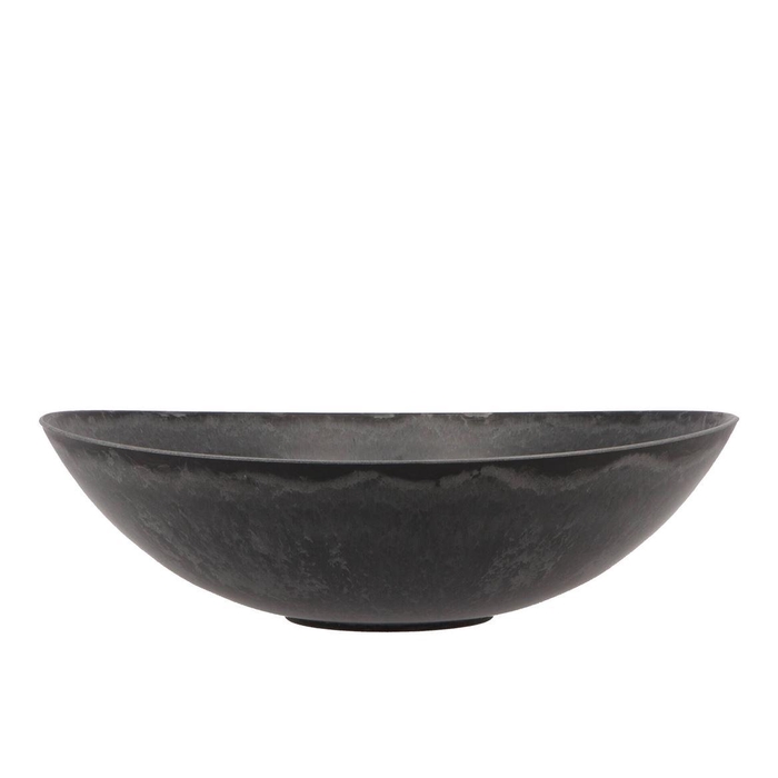 <h4>Melamine Grey Bowl Round 28x8cm</h4>