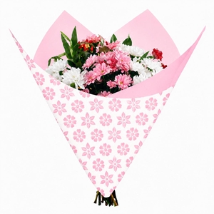 Folie Vel 80*90cm Clear flowers x50