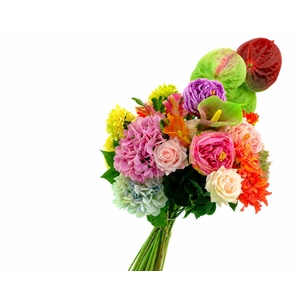 Dried Artificial Soft Touch Bouquet Mix