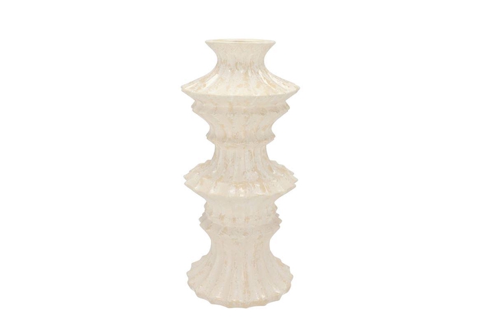 <h4>Maysa Offwhite Vase Tower 19x19x40cm</h4>