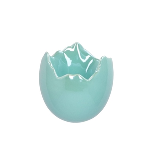 Easter Egg Pearl Blue Pot 13x13cm