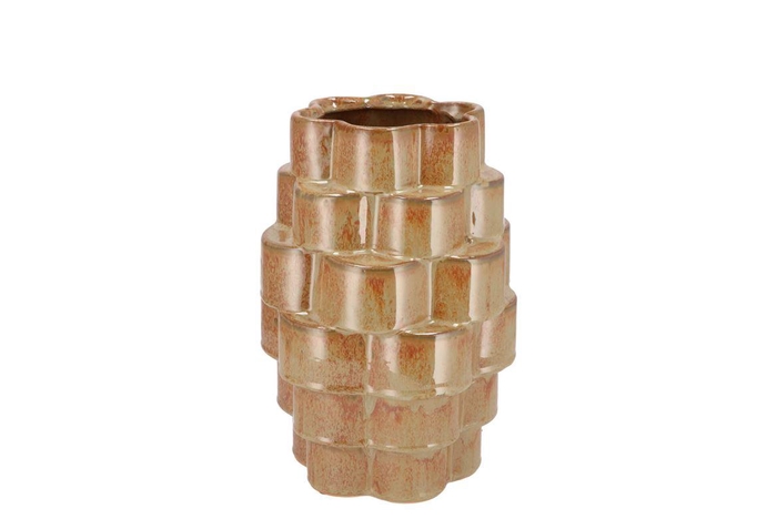 <h4>Annecy Caramel Vase 16x16x25cm</h4>