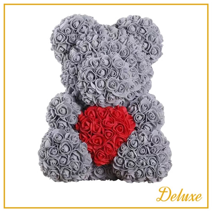 <h4>Bear Deluxe On Standard Grey + Red Heart</h4>