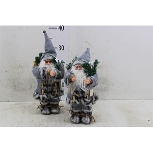 D 3013 Deco Santaclaus H30.0 Grey