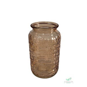 GLASS BROWN D11 H18,5