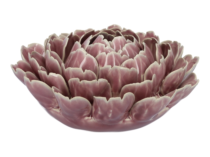 <h4>DF03-731111000 - Vase Lotus d25xh10.5 lilac</h4>