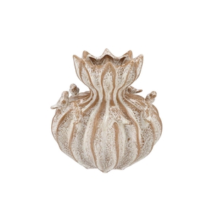 Bird Vase White Sand Structure 30x30x29cm
