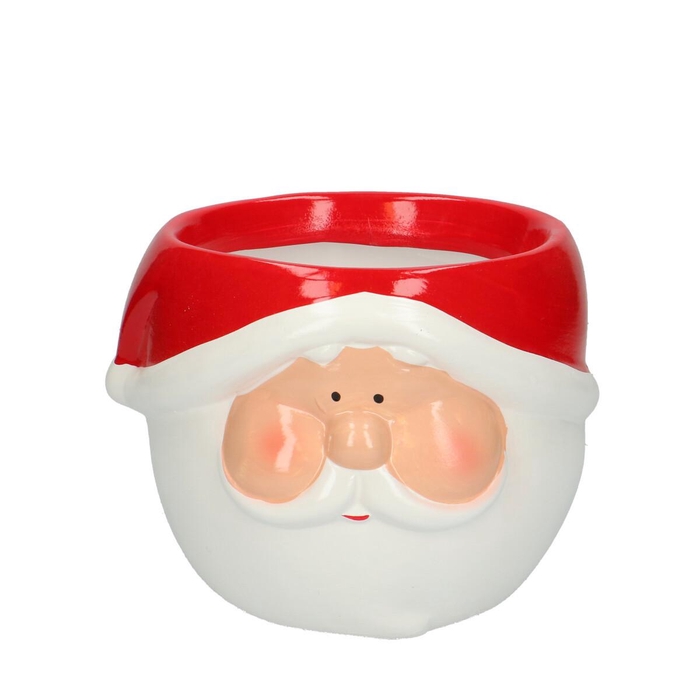 <h4>Christmas Ceramics pot Santa d16*12cm</h4>