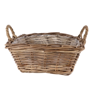 Rattan Ivy Pot Square 35x15cm