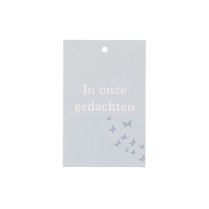 Gift Bouquet Card Gedachten Grey 6x9cm P/25