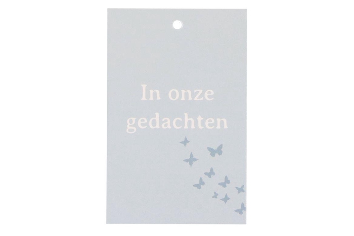 <h4>Gift Bouquet Card Gedachten Grey 6x9cm P/25</h4>